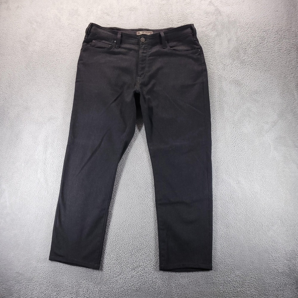 34 Heritage Jeans Mens 38x28 Gray Charisma Straight Charcoal Stretch Comfort